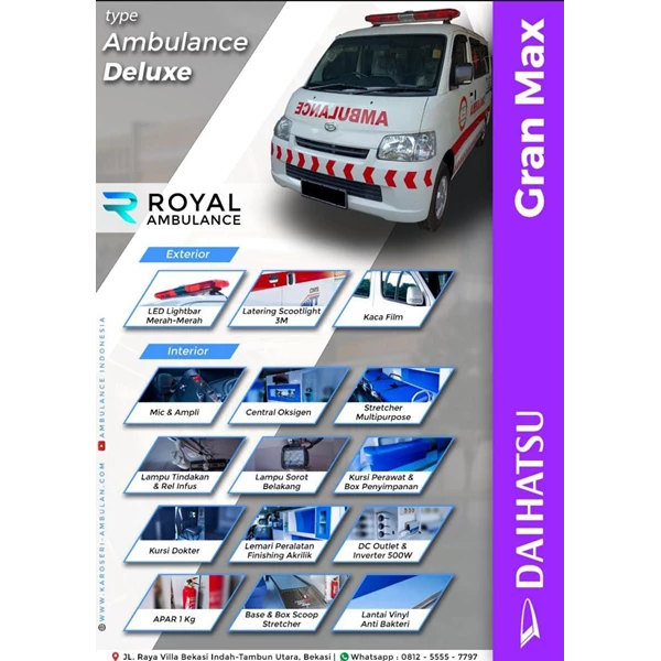 MODIFIKASI AMBULANCE GRAND MAX TYPE DELUXE - Karoseri Ambulance