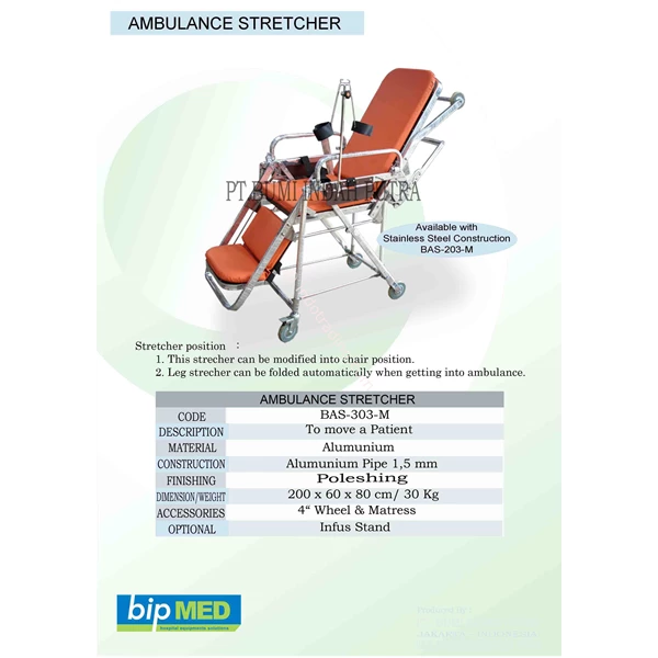 Tandu Medis - Ambulance Stretcher Multipurpose