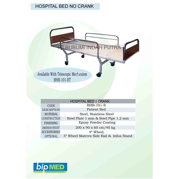 Tempat Tidur Ranjang Pasien / Hospital Bed Kelas 3