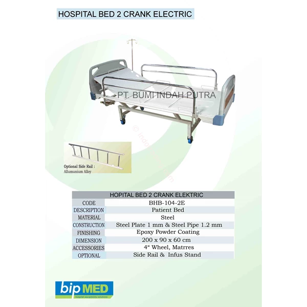 Hospital Bed 2 Crank Electric Murah